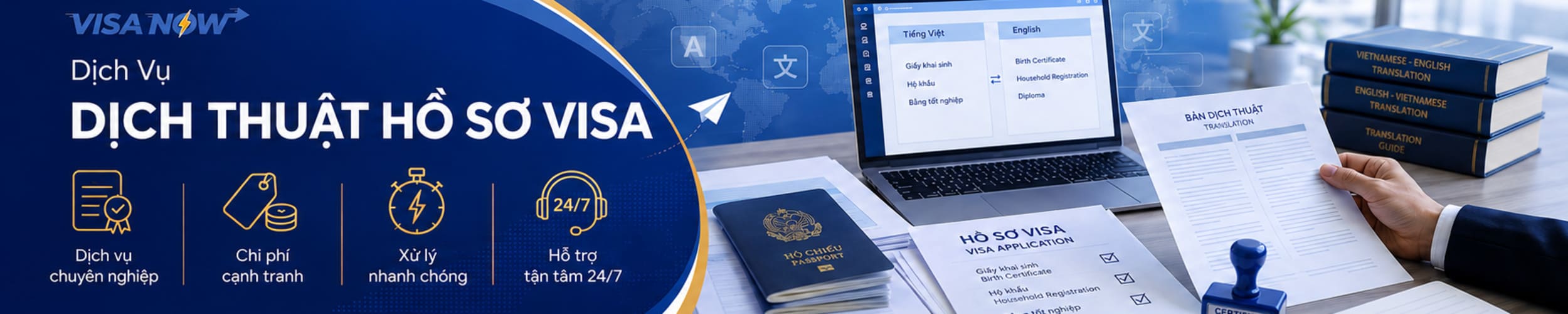 Dịch Vụ Dịch Thuật Hồ Sơ Visa Uy Tín, Chính Xác