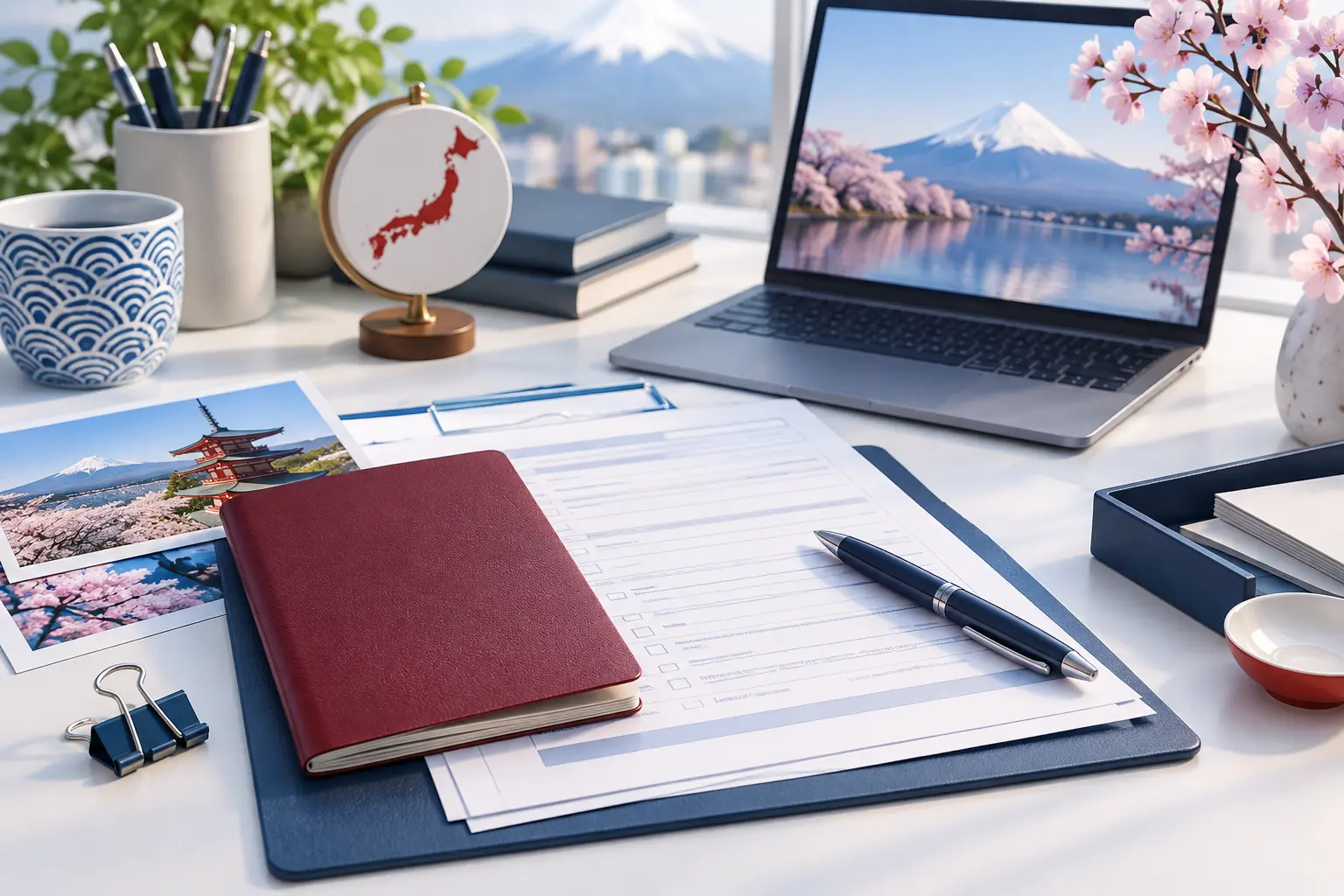 Người làm tự do sắp xếp hồ sơ visa Nhật Bản